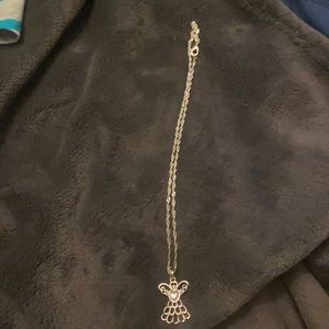 Women’s Silver Necklace and Angel Pendant